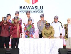 Pj. Gubernur Samsudin Hadiri Deklarasi Kampanye Pilkada Damai Pemilihan Gubernur dan Wakil Gubernur Lampung 2024