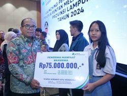 Pj. Gubernur Samsudin Luncurkan Jamsostek untuk 18.612 Pekerja Rentan Melalui Dana Bagi Hasil Sawit Bagi 5 Kabupaten di Lampung