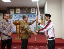 Pj. Gubernur Samsudin Lepas Kontingen Atlet Disabilitas Provinsi Lampung Ikuti Pekan Paralimpiade Nasional XVII di Solo, Jawa Tengah