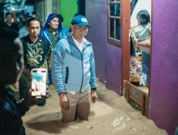 Mirza-Jihan Tinjau Korban Banjir di Bandar Lampung