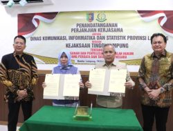 Diskominfotik Lampung Gandeng Kejati Perkuat Administrasi Pemerintahan