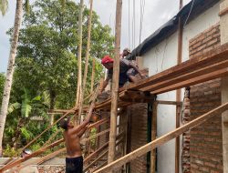 Wujud Nyata Pengabdian, TMMD ke-124 Kodim 0422/LB Bangun MCK Masjid Nurul Yakin Pesibar
