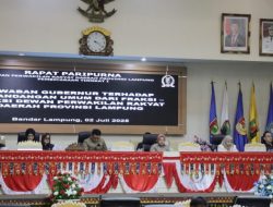 Paripurna : Pemprov Lampung Sampaikan Jawaban atas Pandangan Umum DPRD terhadap Laporan Pertanggungjawaban Pelaksanaan APBD 2024 dan Raperda RPJMD Tahun 2025–2029 serta Insentif Kemudahan Penanaman Modal