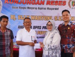 Sekretaris Komisi V DPRD Elly Wahyuni Serap Aspirasi Masyarakat Kali Rejo Way Ratai