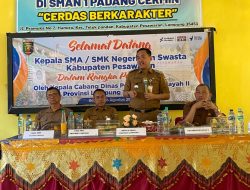 Thomas Amirico Gelar Pembinaan Kepala Sekolah SMA dan SMK