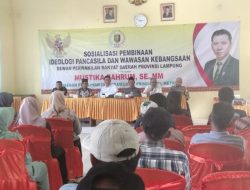 Mustika Bahrum Sosialisasikan Pancasila di Hadapan Warga Paguyuban Waylima Pesawaran.