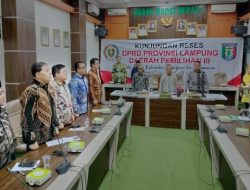 Reses : Staf Ahli Pemkab Pringsewu Sambut Tim Dapil III DPRD Lampung