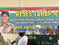 Munir Abdul Haris Rampungkan 12 Titik Reses Tahap IV 2025 di Lampung Tengah