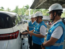 Penggunaan SPKLU Meningkat Pesat, PLN UID Lampung Tinjau Kesiapan SPKLU di Jalur Mudik Lebaran 2026