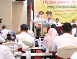 Pemprov Gelar Rakor dan Konsolidasi Arah Kebijakan Ketenagakerjaan Provinsi Lampung Tahun 2024