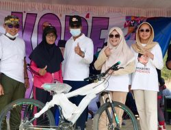 Ribuan Simpatisan Prabowo Meriahkan Jalan Sehat di Pesawaran