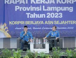 Sekdaprov Fahrizal Buka Raker Korpri Provinsi Lampung Tahun 2023