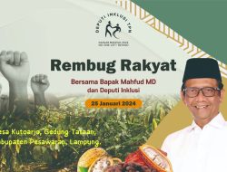 Ganjar Mahfud Bakal Gelar Rembug Rakyat di Pesawaran