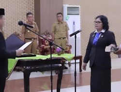 PJ Bupati Pringsewu Lantik Disdukcapil