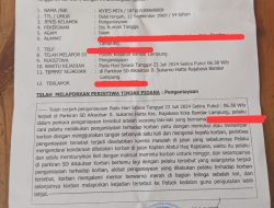 Alami Penganiayaan AM Lapor Polisi 