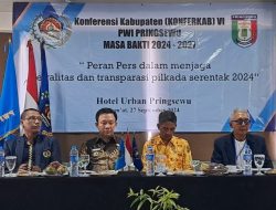 Pj Bupati Pringsewu Buka Konferkab PWI ke VI