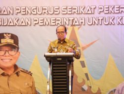 Pj. Gubernur Samsudin Buka Rakerda II Federasi Serikat Pekerja