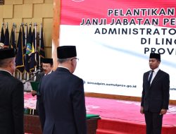 Sekda Arief Trinugroho Lantik Pejabat Pemprov Sumut, Sebut Pengisian Jabatan Harus Persetujuan BKN dan Kemendagri