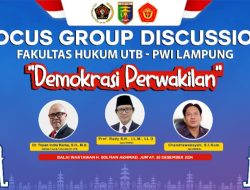 Gelar FGD, Fakultas Hukum UTB-PWI Bakal Kupas Demokrasi Perwakilan