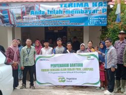 Penggadaian Kanwil Sumbagsel Serahkan Bantuan Sembako ke Warga Terdampak Banjir