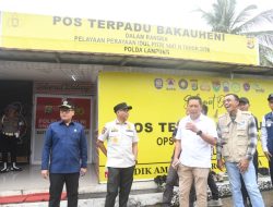 Ketua DPRD dan Gubernur Lampung Dampingi Kapolri Tinjau Arus Balik